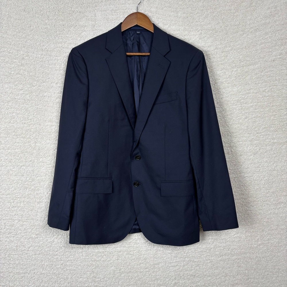 J. Crew Blazer Mens 40S Blue Ludlow Loro Piana Superfine Wool‎ Sport Coat Italy